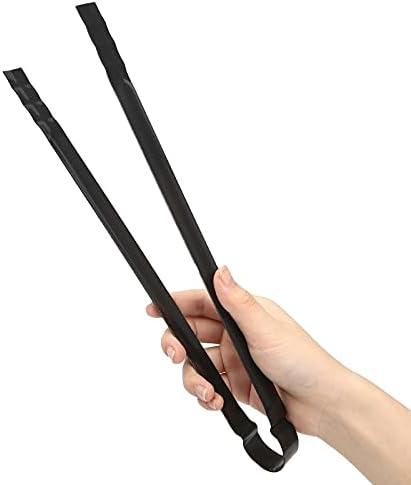 Cooking Tongs Barbecue Charcoal Tong Metal Handle Grill Food Clip Outdoor Camping Cooking Tool (1pcs)