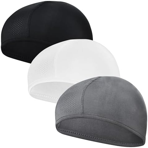 3 Berretti Sottocasco In Seta Di Ghiaccio - Traspiranti Per Moto E Sport - Foto 5