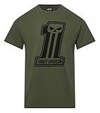 Harley-Davidson Men's Dark Trait Short Sleeve T-Shirt, Military Green (L)