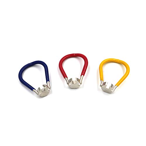 Kit de Herramientas para Bicicleta Tsurpcao 4 Pack Llaves para Radios - 6 en 1 para Ruedas de Bicicleta miniatura 4