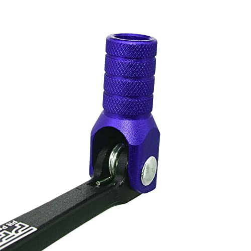 Image of Gear Shift Lever, Alloy Aluminium Gear Shifter Lever Fits for Motorcycle BSE CRF 110 TTR 125 Motorcycle 50cc 110cc 250cc Dirt Pit Bike(Black&Blue)