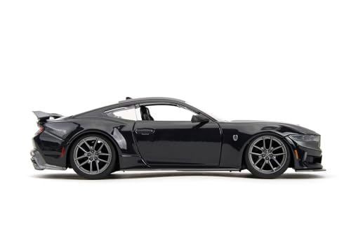 Image of 2024 Mustang Dark Horse Muscle Car, Black - 35278-1 /24 Scale Diecast Model Car