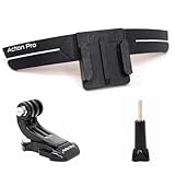 Action Pro 3M Helmet Chin Mount Strap Compatible with GoPro-13/12/11/10/9/8/7/6/5/4/ Insta 360 / SJCAM/DJI Osmo and All Action Cameras and Smartphones