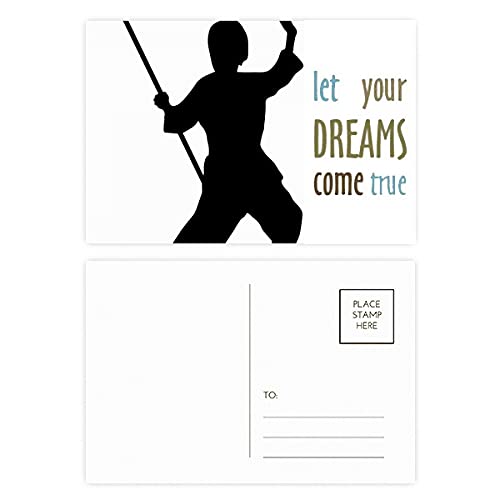 Cartes postales Kung Fu Shaolin (lot de 20) au motif art martial
