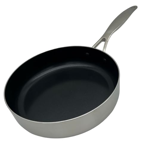 GreenPan Geneva - Sartén antiadherente de cerámica sana, 24 cm, 2,6 litros, sin PFAS, inducción, apta para lavavajillas, apta para horno, color gris