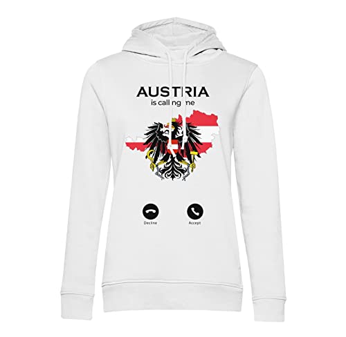 Sweat à capuche Austria is Calling Me avec drapeau de Vienne