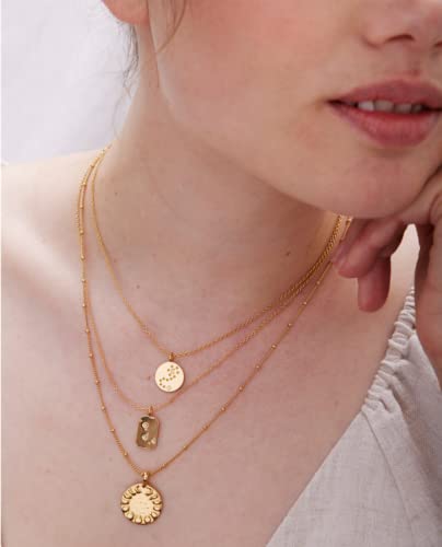 Bryan Anthonys To The Moon And Back 14K Gold Necklace For Women, Pendant, Adjustable Length #TOP3