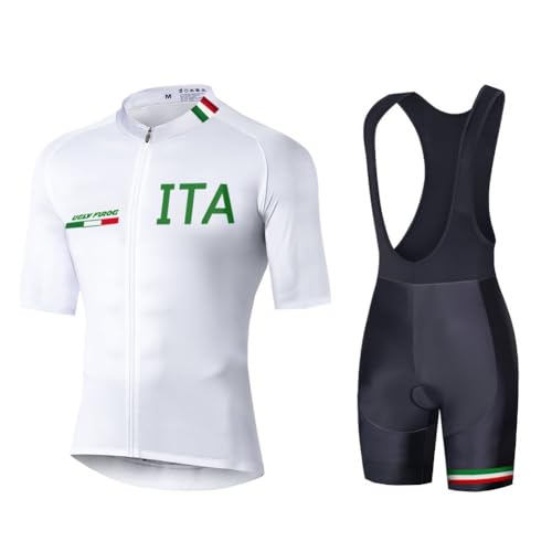 UGLY FROG Set Abbigliamento Ciclismo Uomo Estivo - Elegante e Funzionale Body con Pantaloncini Imbottiti in Gel Traspirante e Ad Asciugatura Rapida