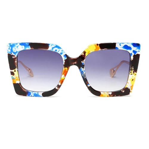 Lunettes de soleil pour hommes et femmes monture cristal rétro UV400 C7