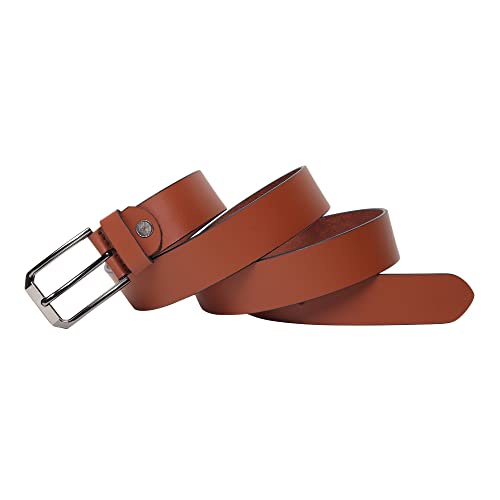 Image of Men's Formal Genuine Leather Adjustable Pin Buckle Belt (Leath-5)