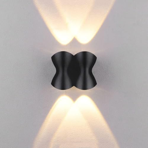 Applique murale extérieure noire étanche IP65 luminaire anti-pluie pour terrasse