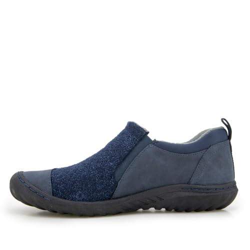 Image of JBU Women's Elodie Comfortable Casual Flexible Arch Support APMA Accepted Side-Zip Walking Flat