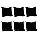 Angoily 6 Pcs Schmuck Display Kissen Uhrenkissen Samt Schmuck Display Armband Uhr Display Kleines Kissen für Uhren Vitrinen Organizer Aufbewahrung Halskette Armband- Schwarz Samt