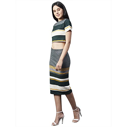 Image of RIGO Printed Waffle Knit Tie & Dye Top and Shorts Co-ord Set for Women | Half Sleeves & Sleeveless Co-ords Set for Women | Stylish Dresses for Women | Night Wear, Beach Wear, Vacation Wear Outfit
