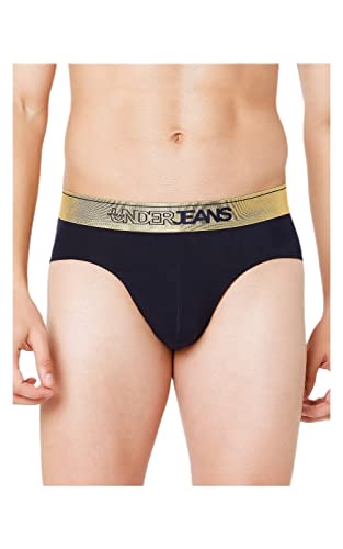 Image of Underjeans Men's Cotton Blend Briefs (Pack of 2) (UJNPBS041E2)