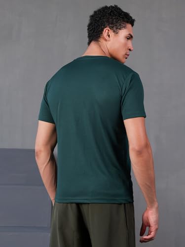 Image of CHKOKKO Gym T Shirts for Men Workout Activewear Solid Quick Dry Sports Tshirt for man Breathable Lightweight Half Sleeve Regular Fit Round Neck Running Boys T Shirt