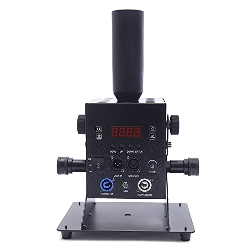 Máquina de chorro de CO2 con LED, 250 W, 110 V, control DMX, generador de humo para escenario con múltiples modos de control, luces LED y manguera de resina, 6 canales para bodas, Halloween y efectos escénicos miniatura 1