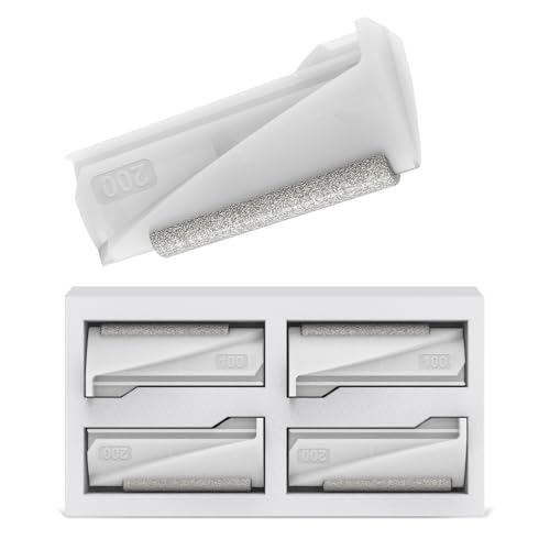 PELCAS Diamond Exfoliating Head Set, 4PCS Dermaplaning Replacement Head for Women Face, Painless Exfoliation & Dead Skin System at Home Only for PELCAS Dermaplaning Tool (BV18-712)-Device Not Included