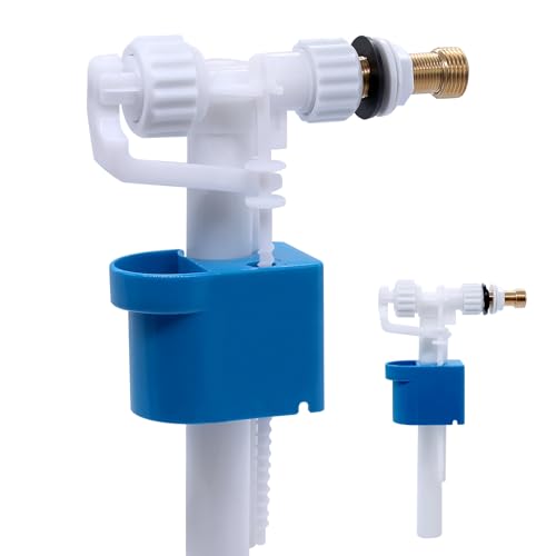 WYYFXY Spülkasten Füllventil Universal G3/8 und G1/2 Messing Anschluß Spülkasten Ersatzteile - Einstellbare Wassermenge - Wassersparend - Geräuschlos