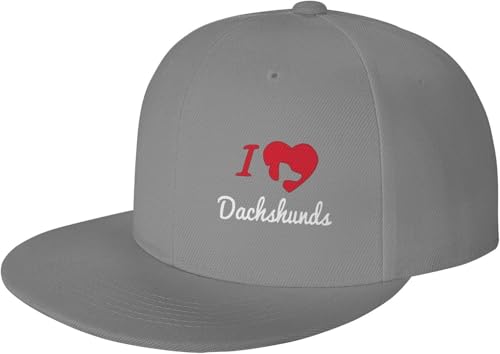 I Love Dachshunds Adjustable Outdoor Baseball Hat Flat Hat