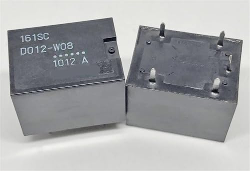 Relé 161SC D012-W08 de 12V y 5 pines para reparar placas de domótica en el taller de casa