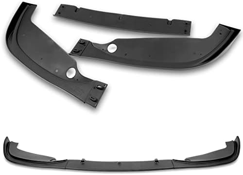 3PCS Front Bumper Lip Kit fit for compatible with 2001-2006 BMW E46 M3, H-Style Splitter Trim Protection Spoiler, Air-Dam-Chin-Diffuser (Unpainted Matt Black)