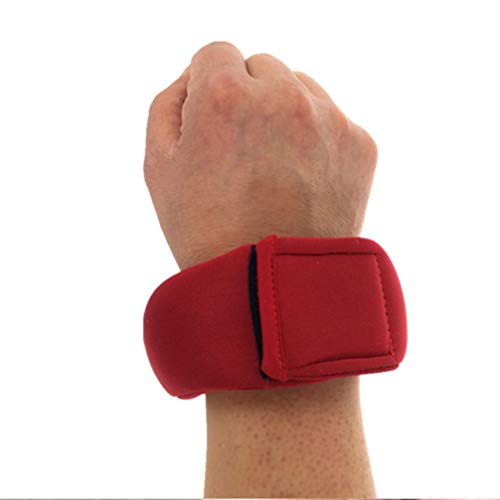 Clispeed Pesos de pulso e tornozelo Braço Perna Pesos para Fitness Caminhada Corrida Treino Vermelho