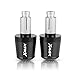 Embouts de Guidon pour Yamaha X-Max 250 Xmax 300 Xmax 125 Xmax 250 2017-2019 Xmax 400 Moto CNC 22 MM Poignées De Guidon Poignée Bar Capuchon Bouchons D'extrémité (Couleur : Noir)