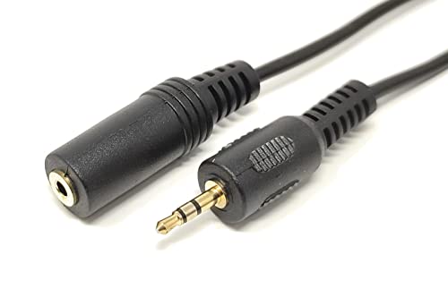 Maincore 3m Long 2.5mm to 2.5mm Stereo Jack to Socket, Extension Cable Lead Cord, Gold Plated Connectors (3) - Image 2