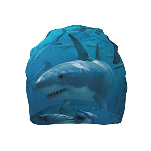 Shark Cool Beanie Hat For Men Boys Adults Lightweight Knit Soft Slouchy Skull Cap Cuffed Headwear Summer #TOP2