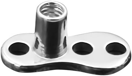 Milisten Micro Dermal Anchor Base Piercing Jewelry Skin Insert Studs Surgical Steel Body Piercing Jewelry for Women and Men Suitable for Labret