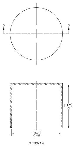 Image of Caplugs SC-157 SC Series - Plastic Sleeve Cap for Tube Ends, 1500 Pack, Red LD-PE, 0.469 inch W x 0.75 inch L Threaded and Non-Threaded Tubing, Rods, Masking, Painting, Plating, Grit-Blasting (Q157Q2)