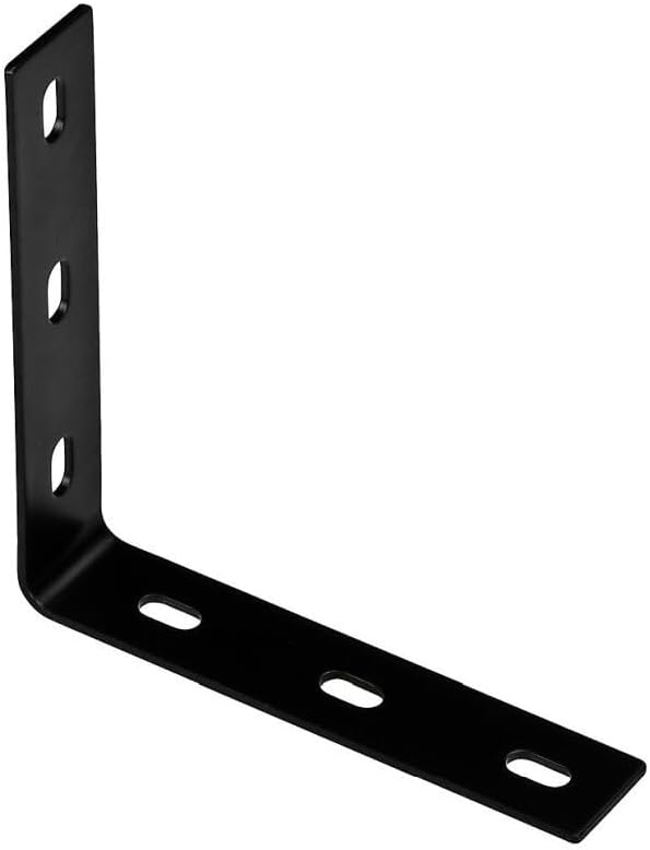 National N351-465 7.1" x 1.5" x 1/8" Corner Brace - Black