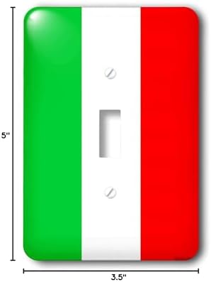 3dRose LLC lsp_4561_1 Italian Flag, Single Toggle Switch image 5