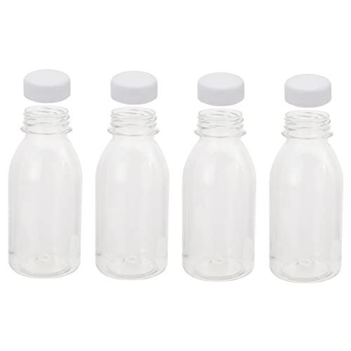 Mipcase 10 Pack 300ml Food Grade Beverage Dispensing Bottles Milk Storage Bottles Lids