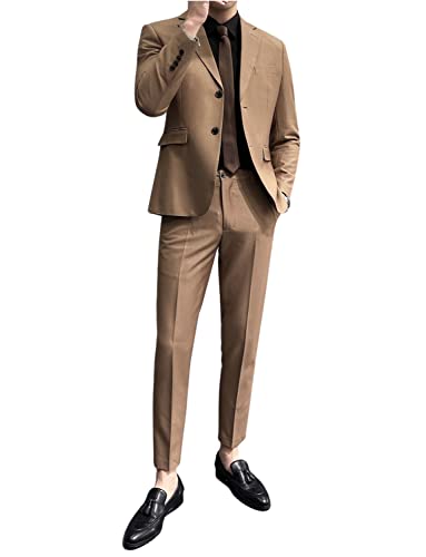 Costume pour le dîner quotidien et soirées chic avec smoking homme encoche