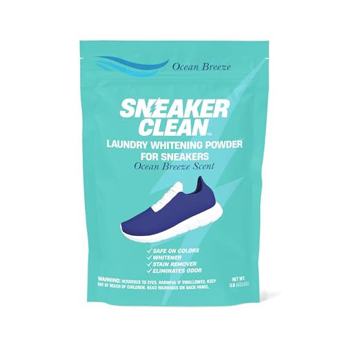 Sneaker Clean Shoe Cleaner Kit 1lb – Sneaker Whitening Powder Stain Remover – Washing Machine Sneaker Deodorize Powder (1.01)