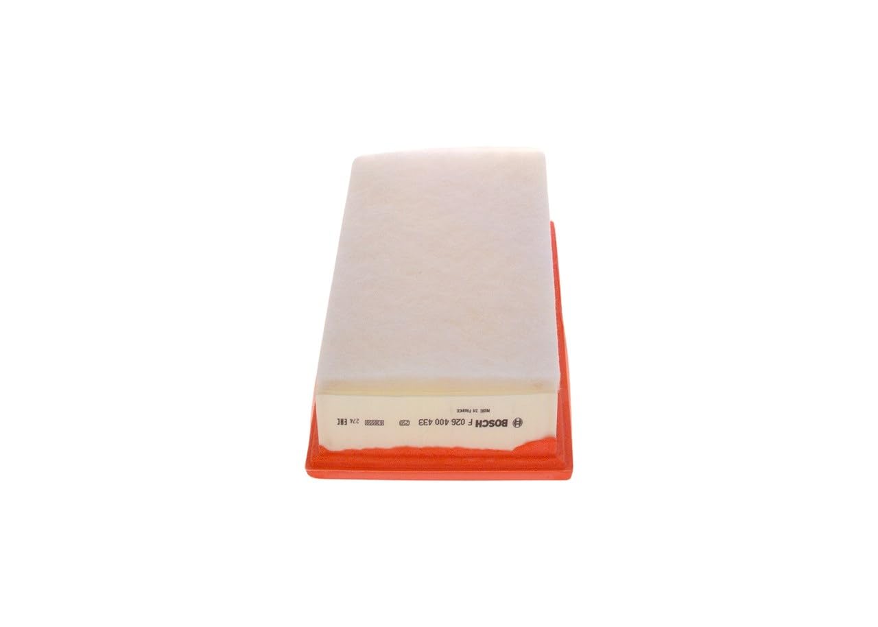 Bosch S0433 Car Air Filter - Separates Particles from the Air Intake - Moisture-resistant plus High Tensile Strength