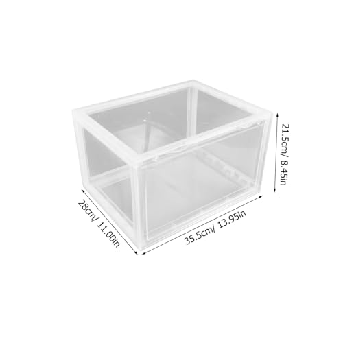 Boîte à chaussures acrylique transparent et empilable pour baskets