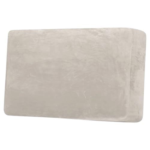 H.VERSAILTEX Velvet Stretch Individual Couch Cushion Cover Plush Slipcover for Loveseat Sofa Furniture Protector Seat Cover (1 Piece Loveseat Cushion Cover, Oatmeal)