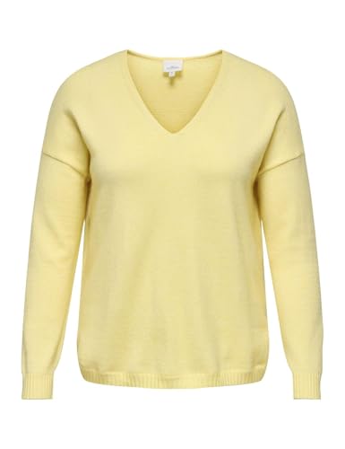 ONLY Carmakoma Damen Carmargareta Ls Pullover KNT Noos Sunlight XL EU
