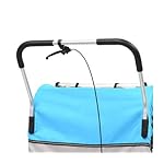 Kinder Fahrradanh?nger, 2-in-1Kinderanh?nger und Kinderwagen, aus Oxford-Stoff + Stahlrahmen, Maximale Tragf?higkeit: 40 kg, f¨¹r 2 Kinder