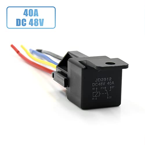 Sourcingmap 3pcs JD-2912 5 Pin DC 48V 40A