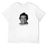 JIEERYIN Columbo T-Shirt Men Just One More Thing Peter Falk T-Shirt White 3XL