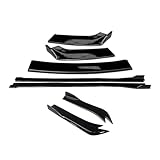 Auto-Frontstoßstangensplitter, Lippenkörper-Kit, Spoiler, Seitenschweller, hinterer Umschlingungswinkel, kompatibel mit BMW 3er-Serie E90 E93 F30 F35 330i 325i 2009–2012
