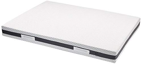 AmazonBasics 2in1 Mattress, medium firm (H3) & firm (H4) with Hybrid foam core - 180x200 cm