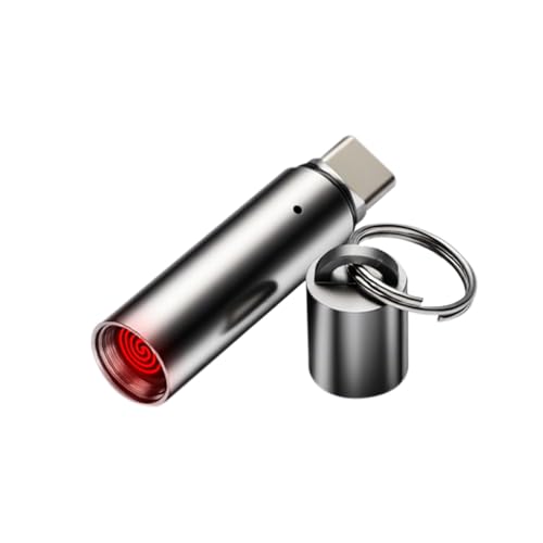 USB-C Electric Lighter.Windproof Waterproof.Phone or Power Bank Powered, mini, Lightweight, Blow Activation, Automatically Turns Off After 10 Seconds(Grey)