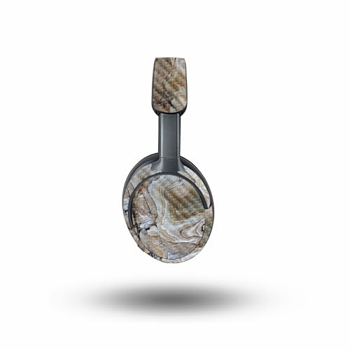 Image of MightySkins Carbon Fiber Skin Compatible with Bose QuietComfort Ultra - Brown Marble | Protective, Durable Textured Carbon Fiber Finish | Easy to Apply