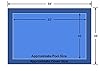 16' x 32' Rectangle Ultra-Loc III Solid Blue In-Ground Pool Safety Cover