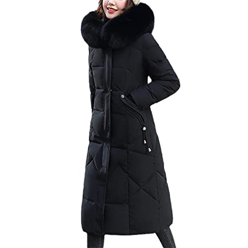 Doudoune d'hiver extra longue femme gris foncé 3XL avec capuche - 3
